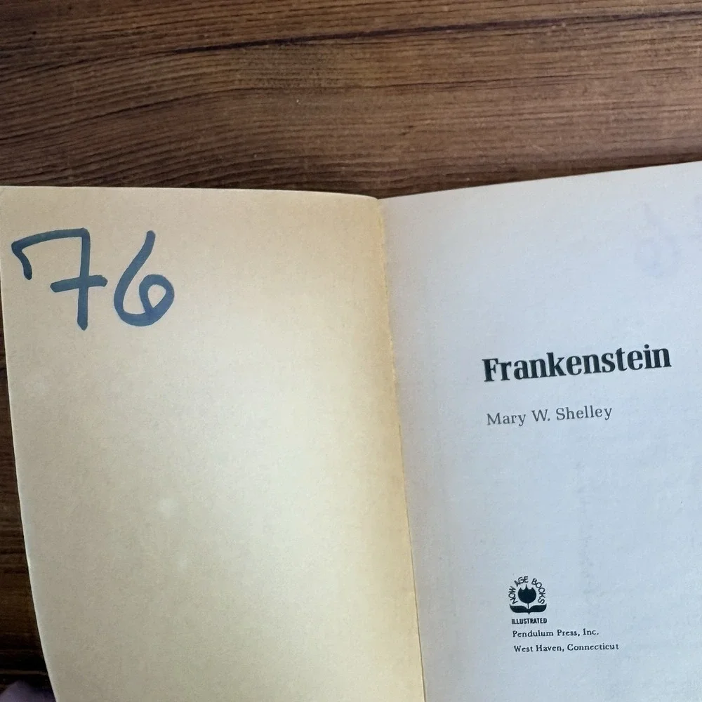 1970s Classic Literature Book Lot 6 Gothic Horror Illustrated Poe Frankenstein